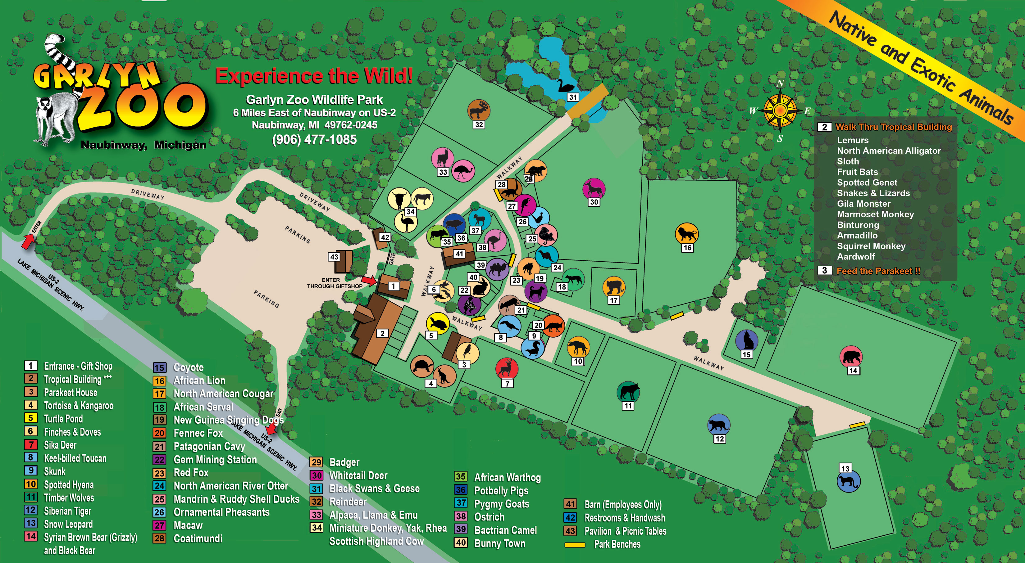  Map of Garlyn Zoo